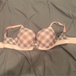 Victoria’s Secret pink plaid push up bra 32 f/ 32ddd
